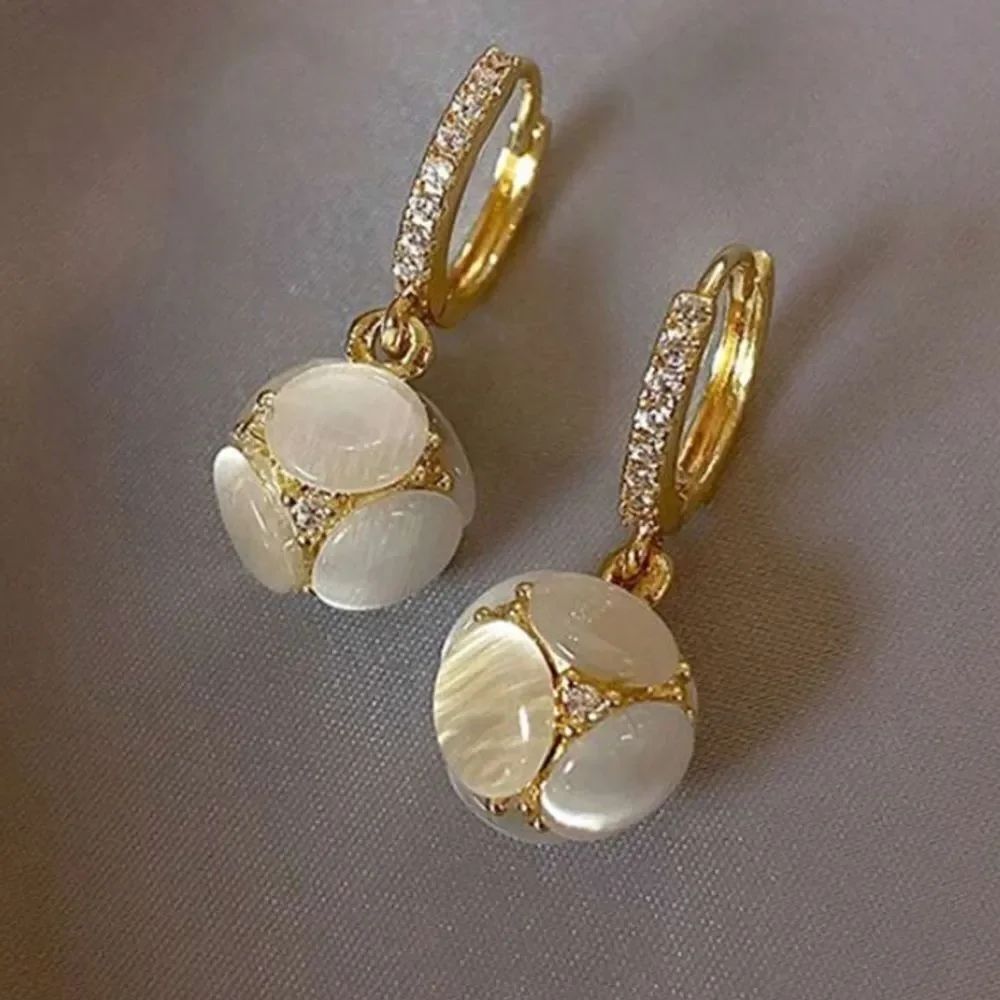 3for$20 Rhinestone Decor Round Drop Earrings